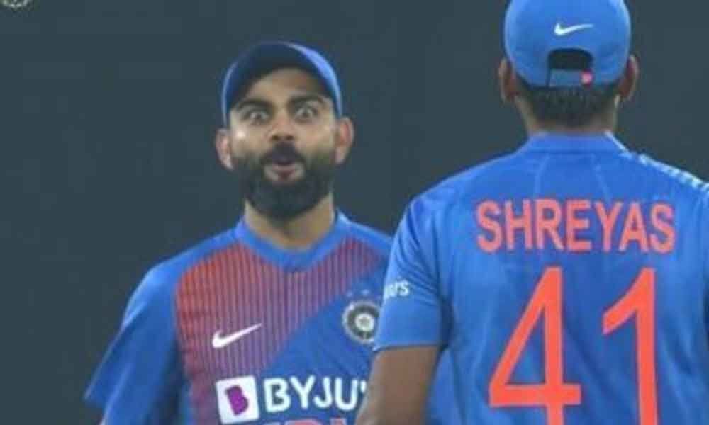 Viral Meme Virat Kohli S Reaction To Shreyas Iyer S Massive Six