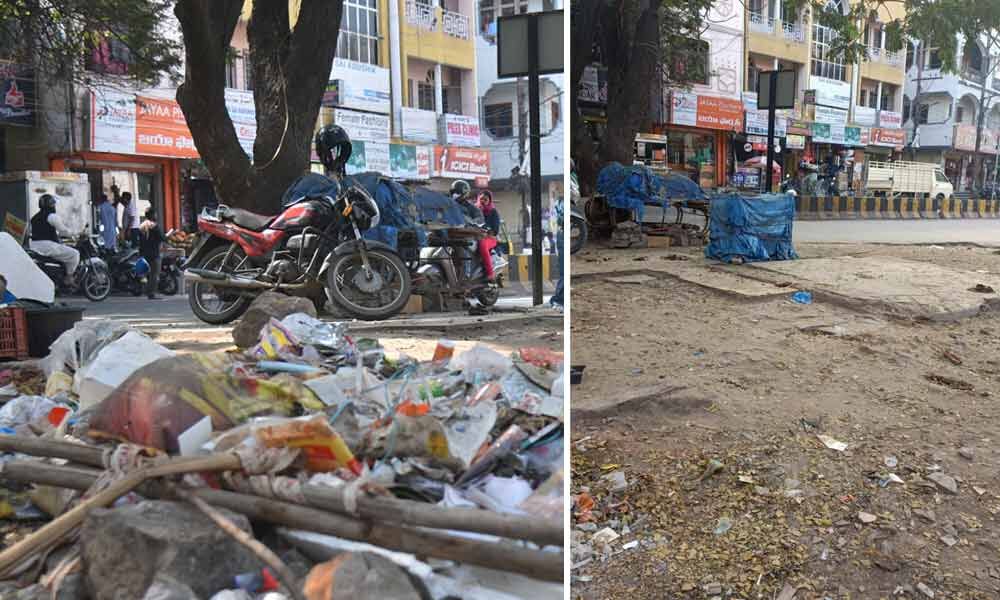 Hyderabad GHMC Staff Clears Garbage Vows Regular Upkeep Of Roads