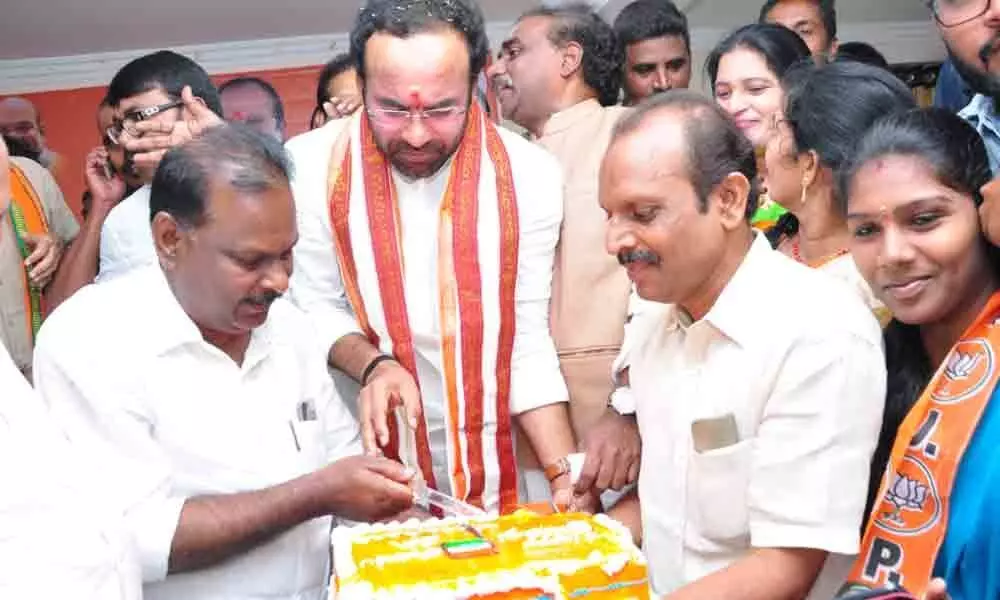 Exports touched 331 billion dollars, says Kishan Reddy in Guntur