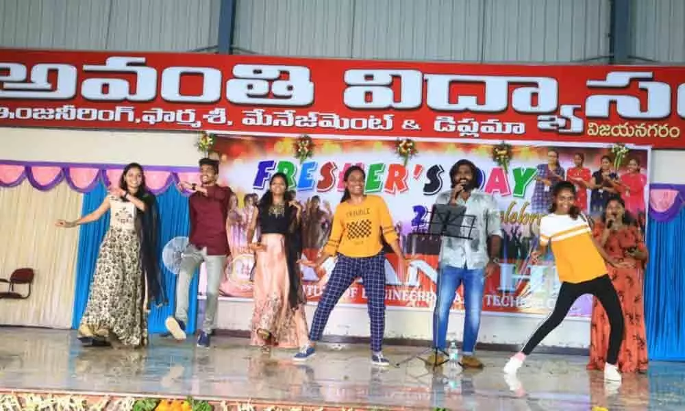 Avanthi celebrates Freshers Day in Visakhapatnam