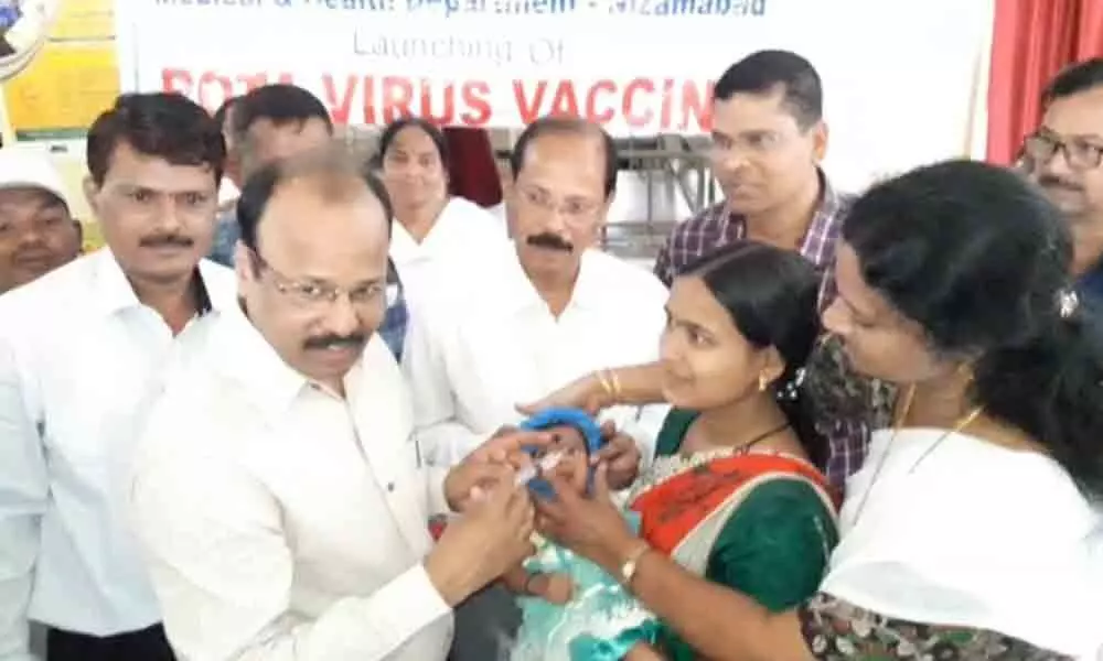 Rotavirus vaccine introduced in Nizamabad