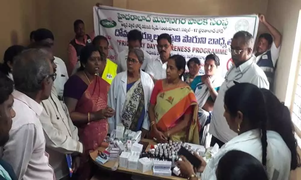 Free health camps in disease-prone areas