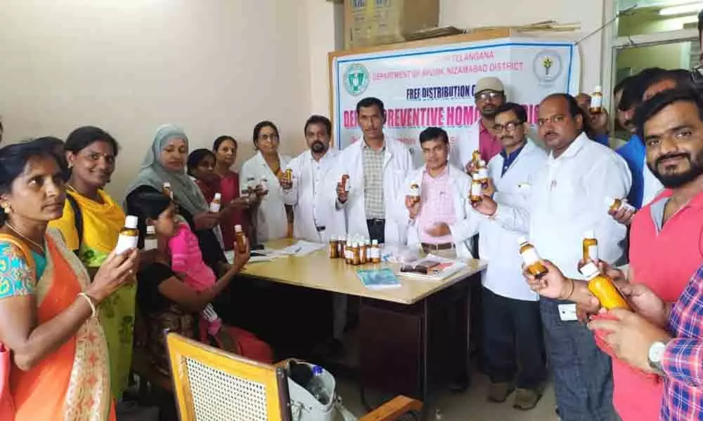 Anti-dengue homeopathic medicines available at 42 Ayush hospitals in Nizamabad