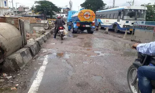 Culvert works choke traffic flow on National Highway 44