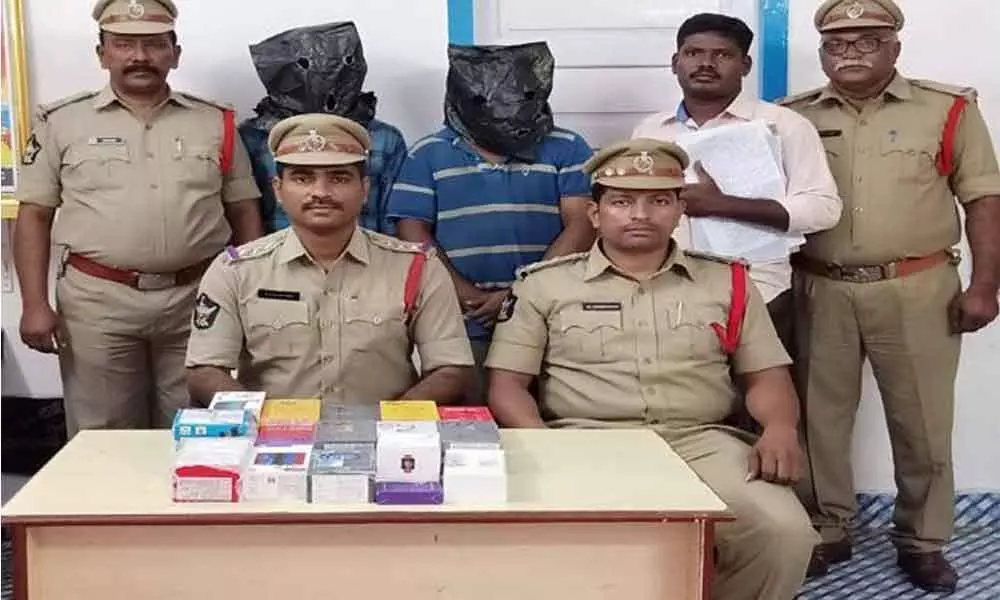 Police arrested DTDC staff for theft in Prakasam district