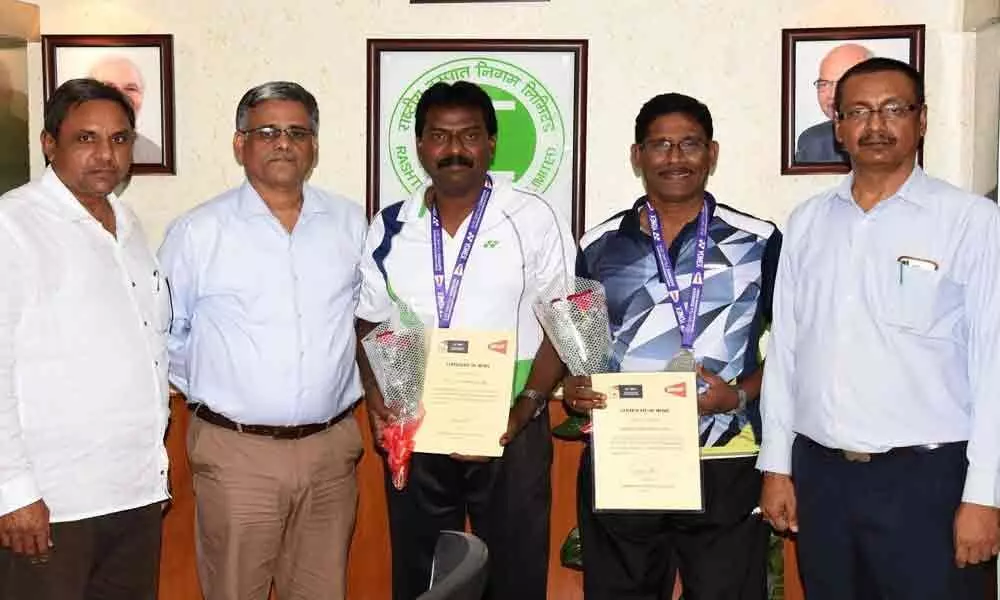 2 Vizag Steel Plant employees bag medals at global event