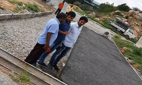 GHMC pilot project uses permeable concrete
