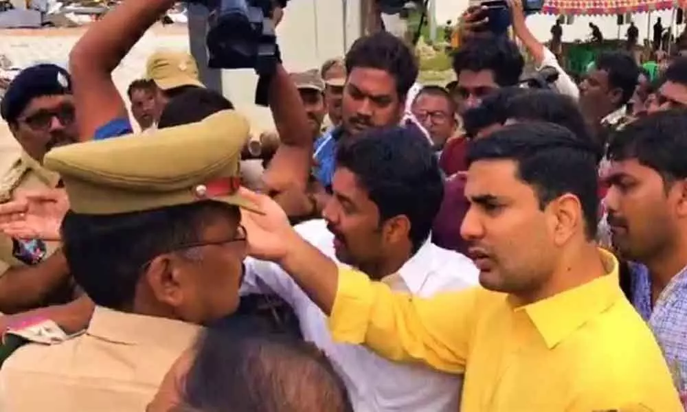 Chandrababu Naidu, Nara Lokesh under house arrest