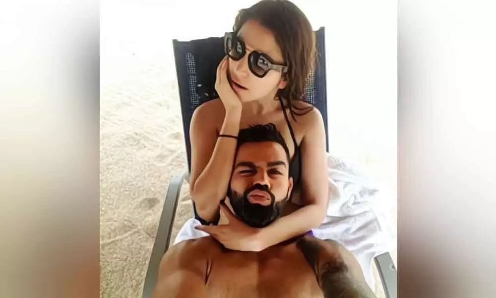 Virat Kohli In Sex Videos - Anushka Sharma and Virat Kohli's sexy chilling goofing selfie at beach: One  can't stop swooning over - See Pic