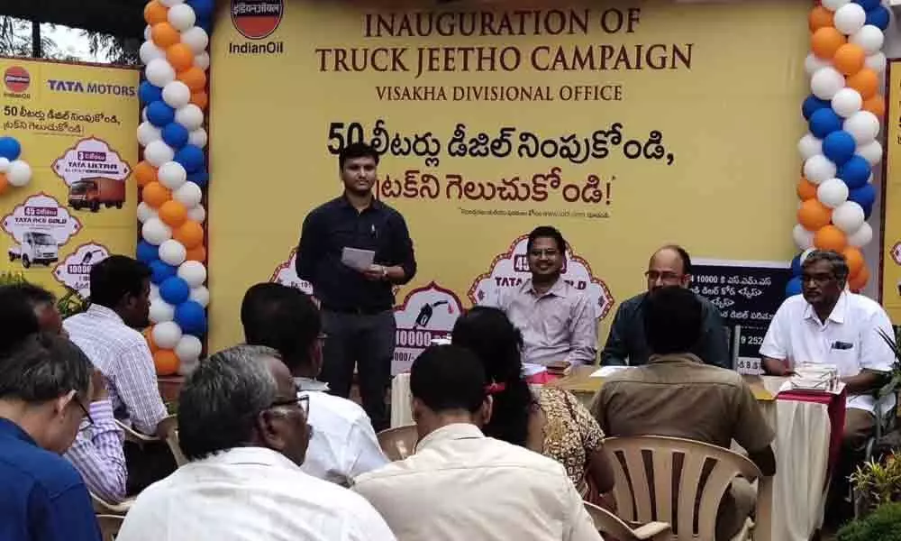 Truck Jeeto campaign launched by IOC Limited in Visakhapatnam