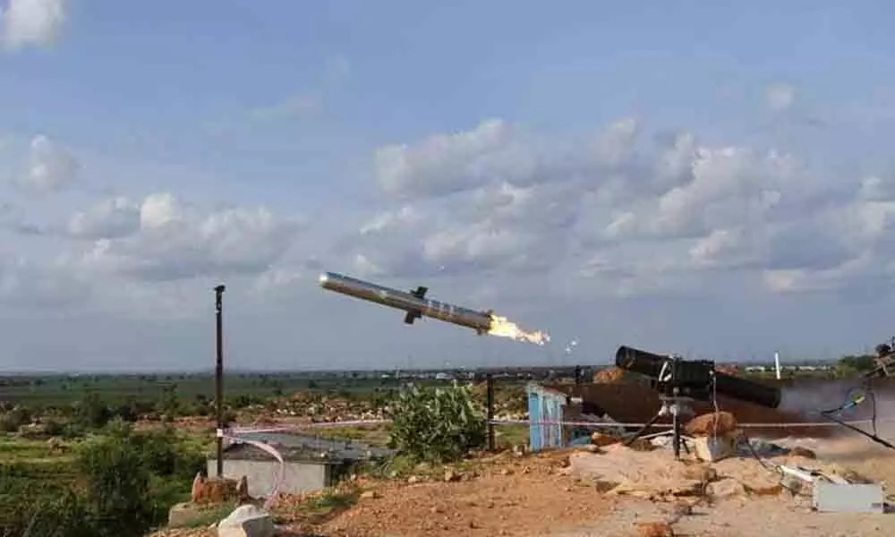 DRDO successfully test fires man-portable anti-tank guided missile system