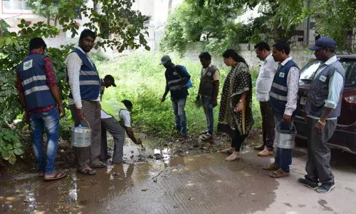 Corporator Ramavath Padma studies state of cleanliness