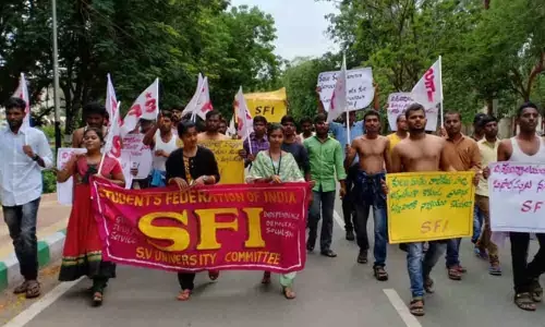 Renewal of Academic Consultants contract demanded in Tirupati