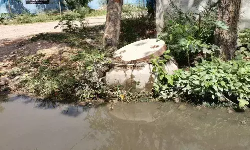 Overflow of drainage irks locals