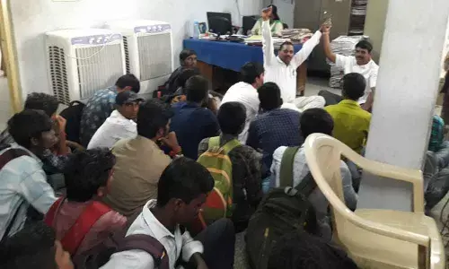 Students lay siege to BC welfare office