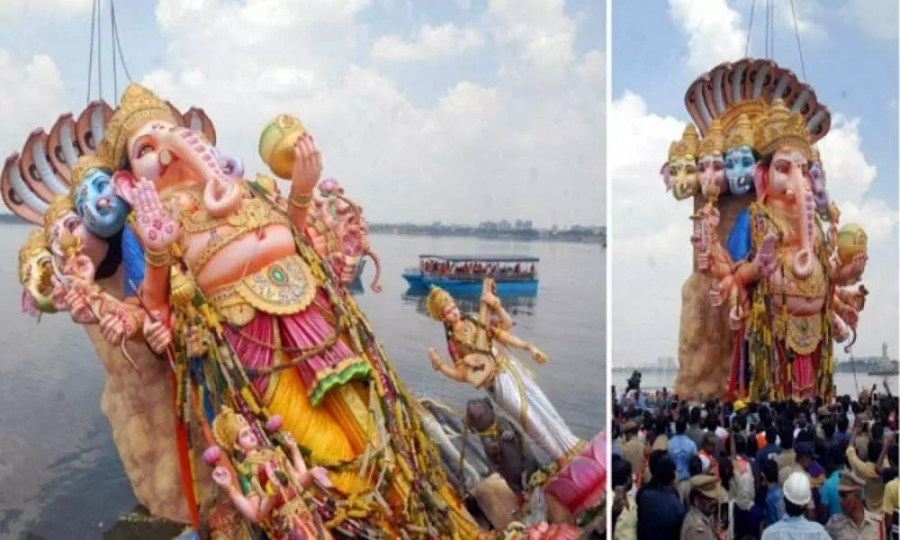 Khairtabad Bada Ganesh immersed amid fanfare