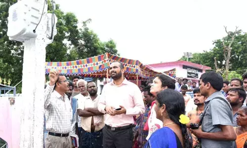 Khammam Collector tours villages of  Nelakondapally, Kusumanchi mandals