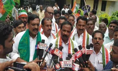DCC stages protest over farmers woes