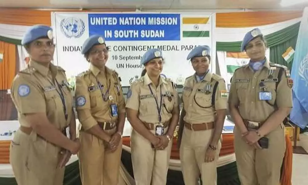 5 Indian women police officers honoured by UN for role in South Sudan