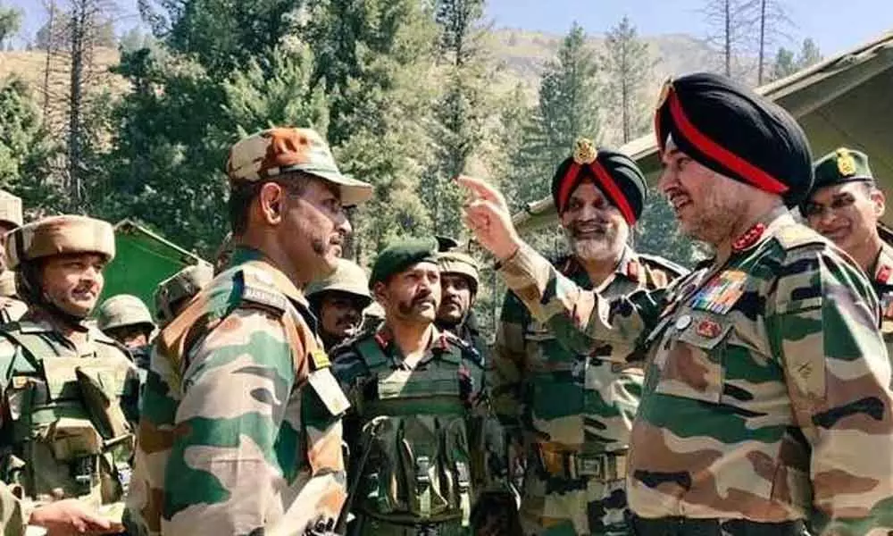 Northern Army Commander checks for ample security measures in Kashmir