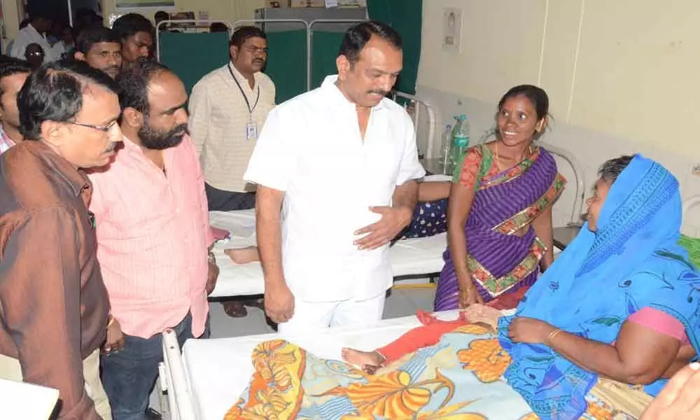 MLA Devireddy Sudheer Reddy visits govt hospital