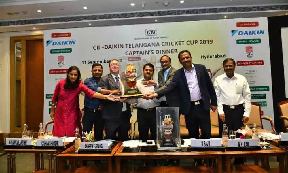 CII Daikin Telangana Cricket Cup trophy unveiled