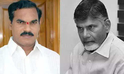 Ramachanrapuram former MLA Thota Trimurthulu resigned from TDP on Friday evening.
