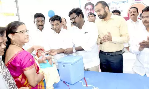 Minister inaugurates health camp in Khammam