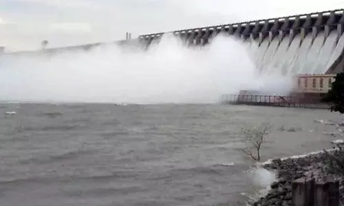 All 26 crest gates of NSP lifted as inflows increase in Nagarjunasagar