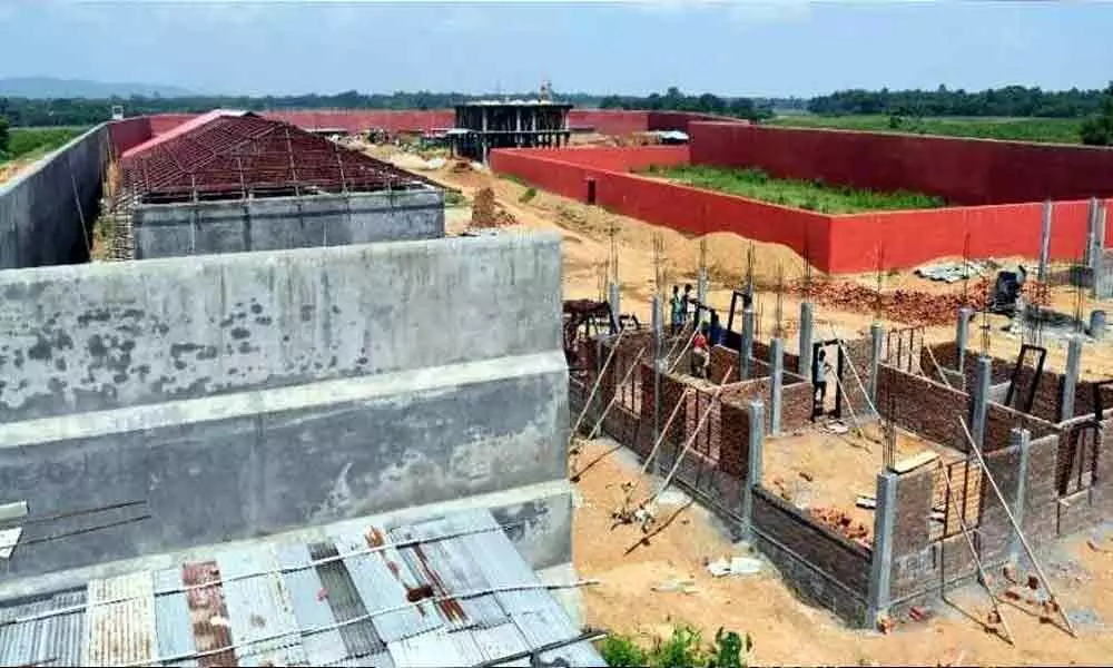 Construction work in full swing at Indias first detention centre in Assams Goalpara