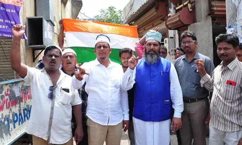 Muslims protest Pakistan PM remarks in Vijayawada