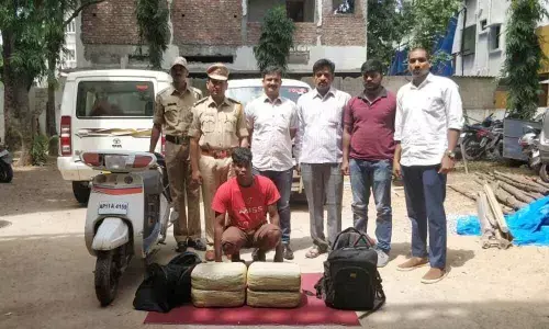 Ganja smuggler lands in police net at Nagole