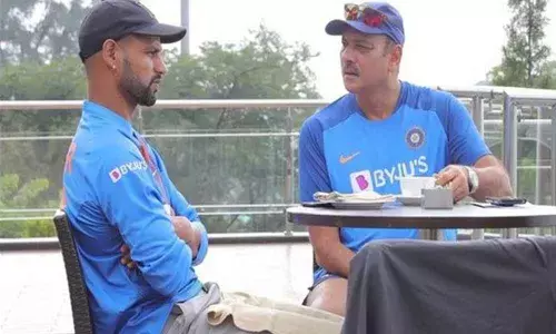 Heres how Ravi Shastri and Shikhar Dhawan spent their morning!