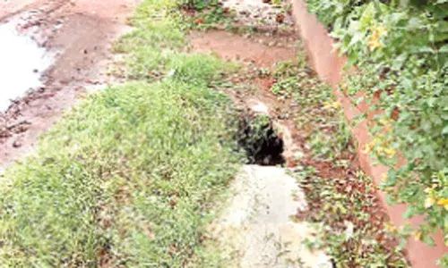 Open drain poses serious threat