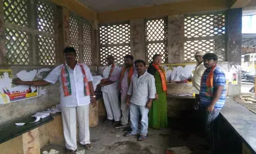 Bus stand cleaned under Seva Saptaham