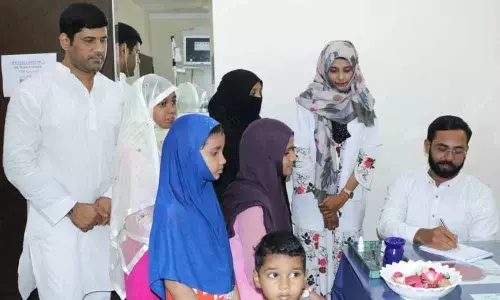 Free medical camp conducted at V-Care Clinic in Aghapura