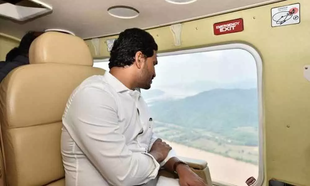 CM YS Jagan conducts aerial survey on Godavari boat tragedy