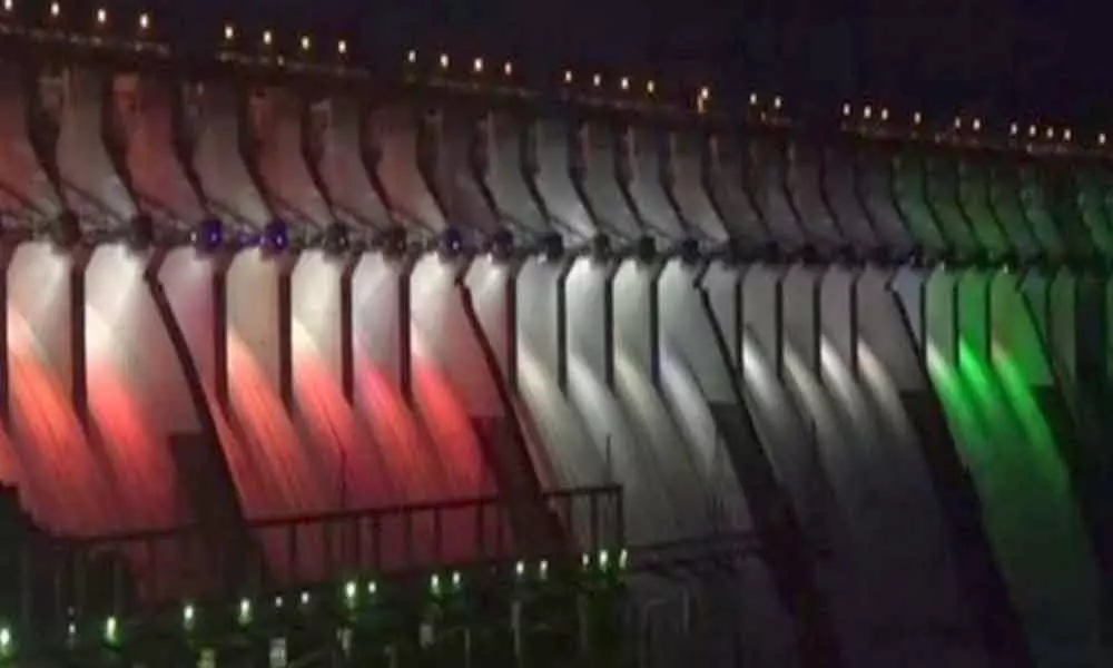 As PM Modi turns 69, Sardar Sarovar Dam illuminates with bright colours