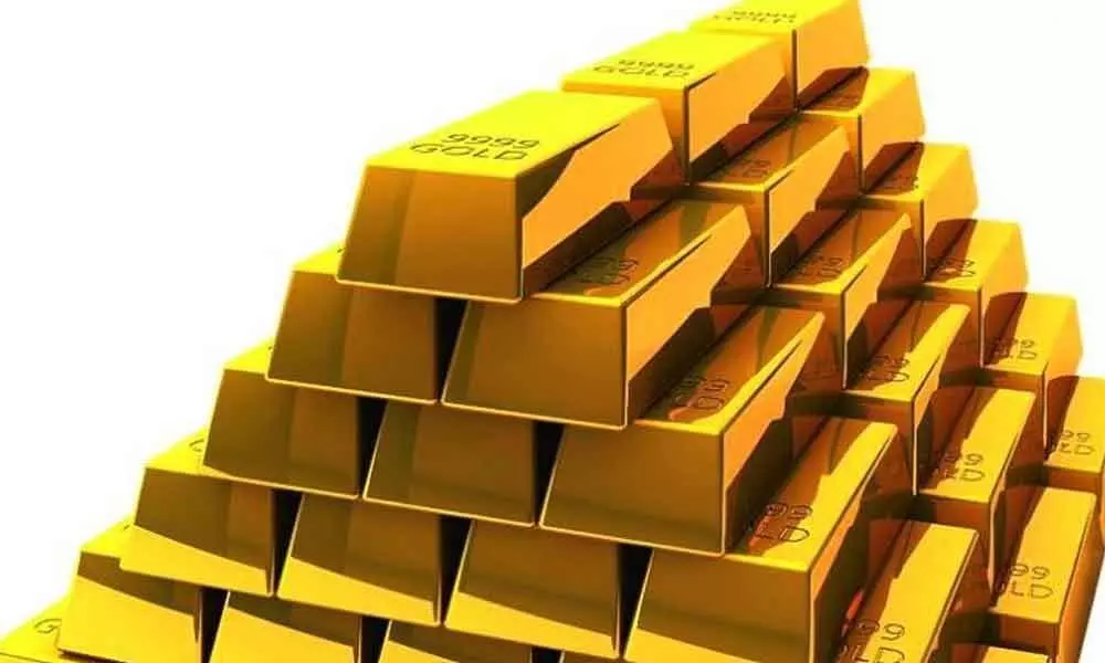 Gold falls Rs 150 per 10 gm on weak demand