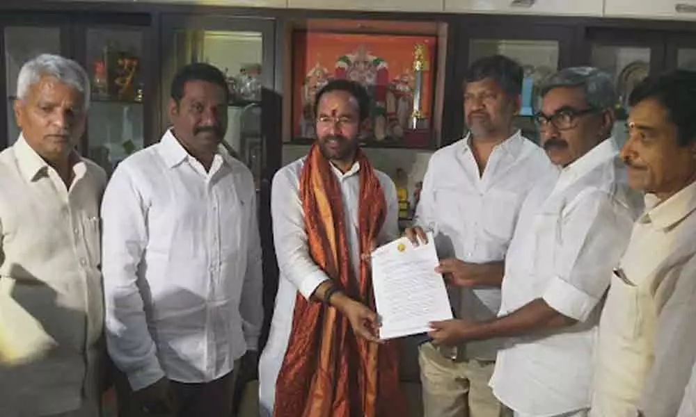 TDP leaders met Union Minister G Kishan Reddy