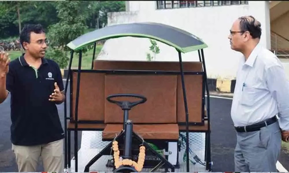 IIT-KGP students develop new electric vehicle