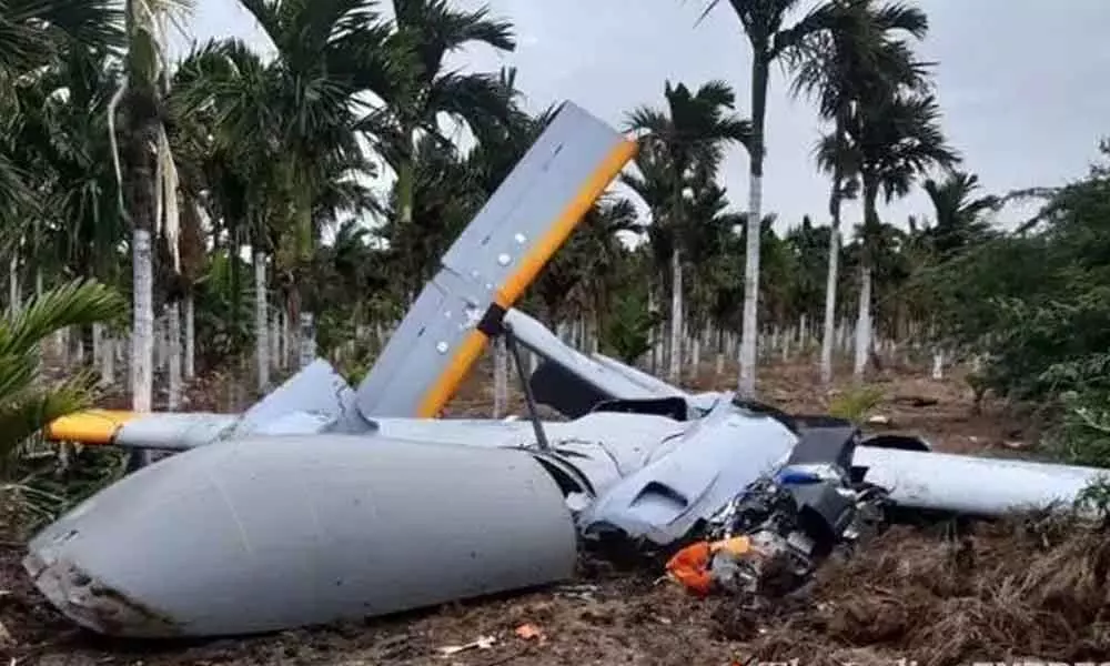 DRDO UAV crashes in Karnatakas farmland
