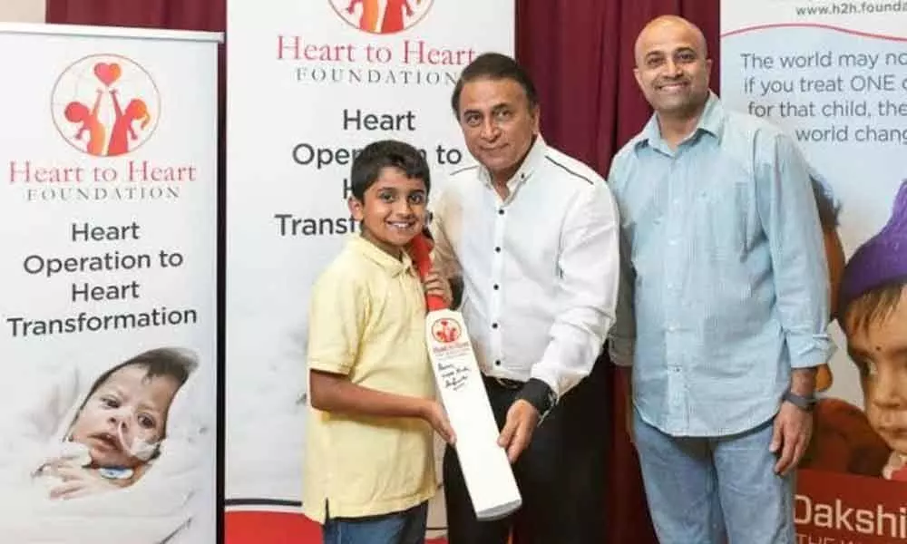 Gavaskar raises funds for over 600 child heart surgeries