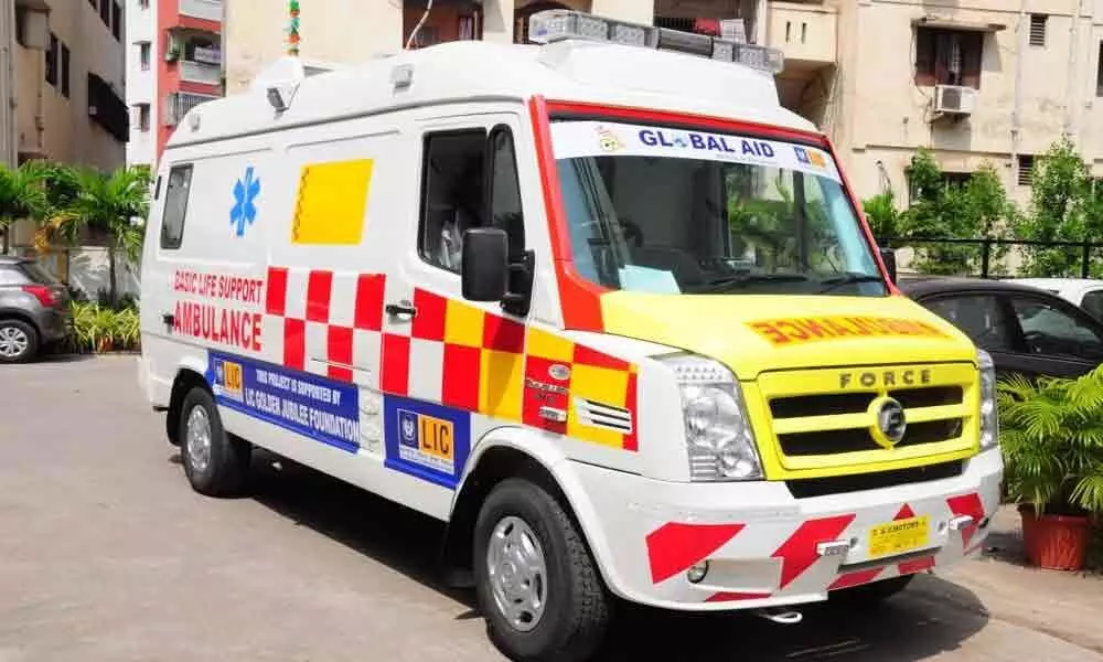 LIC donates ambulance in Visakhapatnam