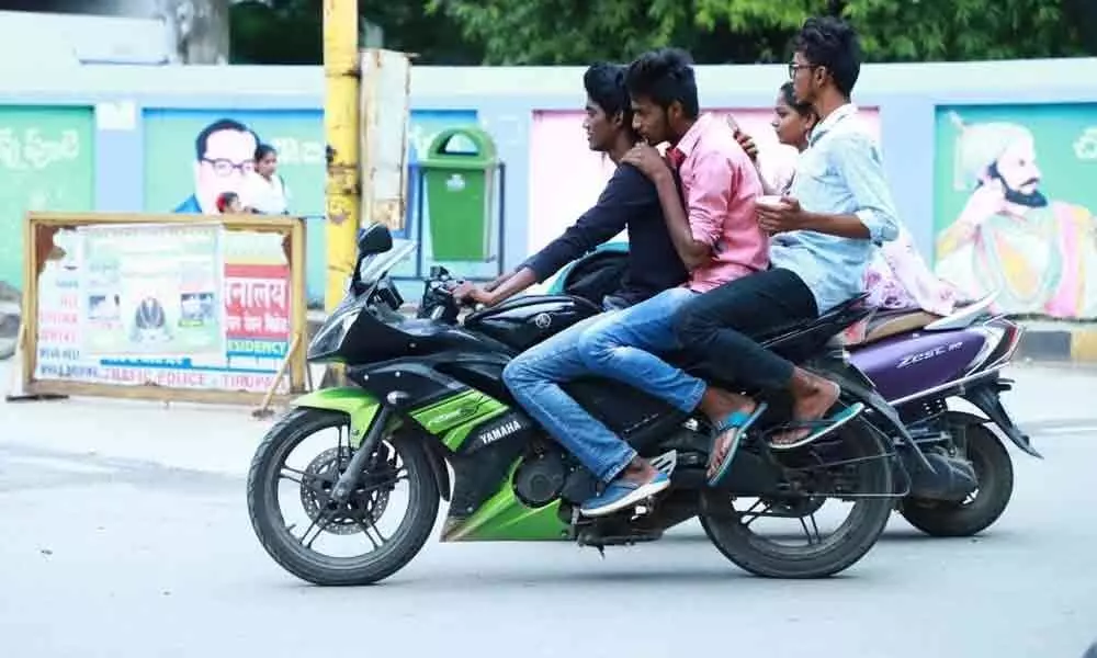 School, college students banned from using two-wheelers  in Tirupati