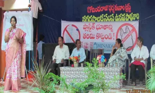 Plastic bags are dangerous, warns VMC Additional Commissioner