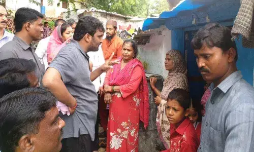 Deputy Mayor Mohammad Baba Fasiuddin inspects Dhoolpet area