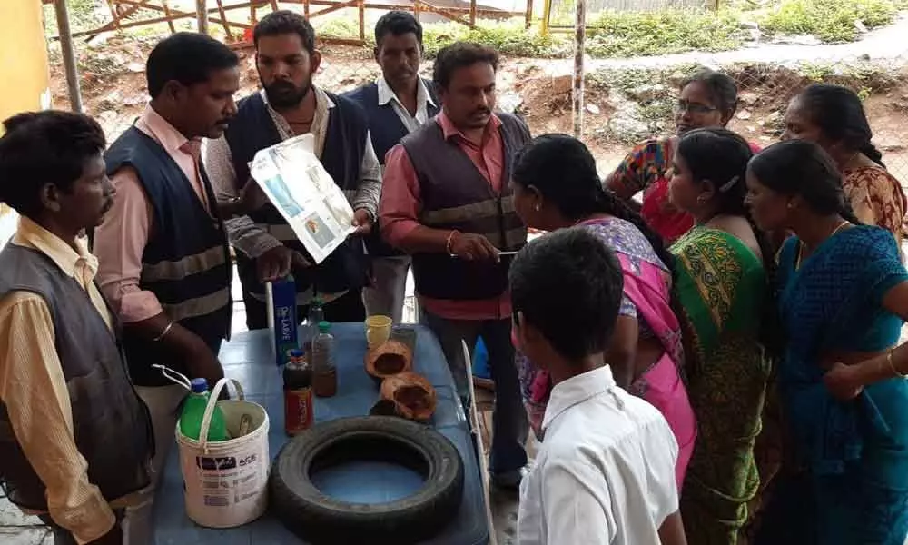 Anti-mosquito measures explained to residents in Malkajgiri