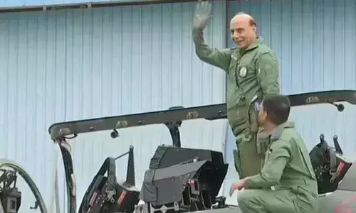 Defence Minister Rajnath Singh undertakes maiden sortie in Bengaluru