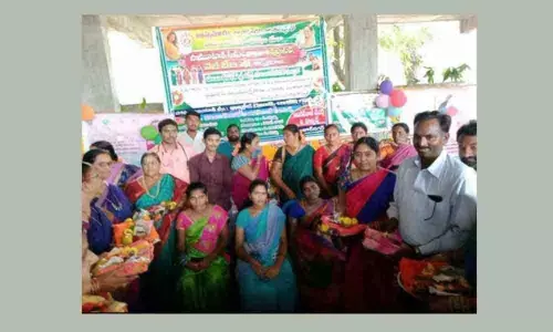 Seemantham celebration organised in Huzurnagar